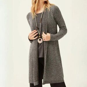 J. Jill Heather Gray Long Cardigan